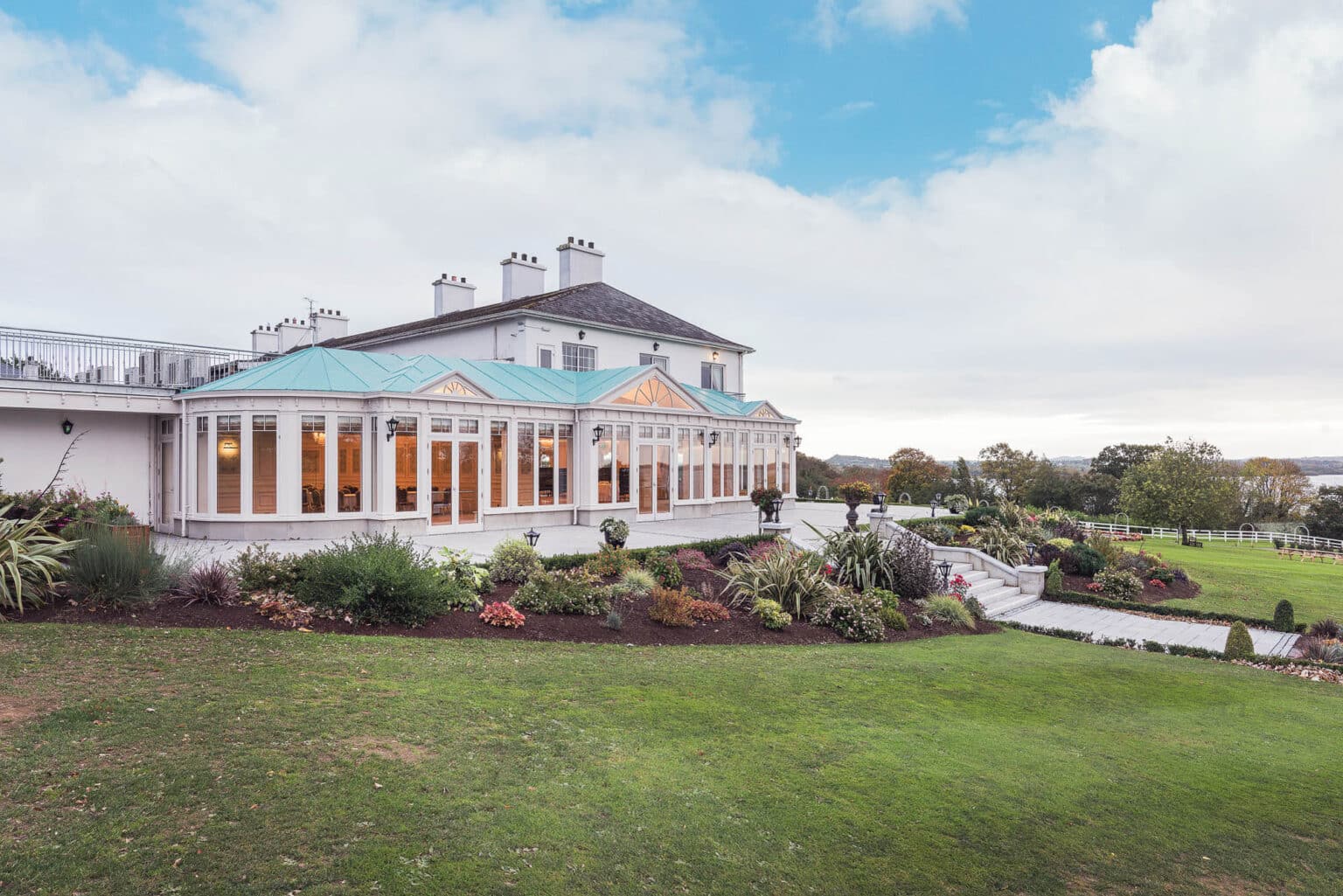 Bespoke glazed extension for a luxury hotel.